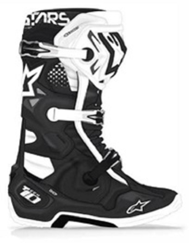Crosslaarzen ALPINESTARS Boots TECH 10 BK WH Van Dijck